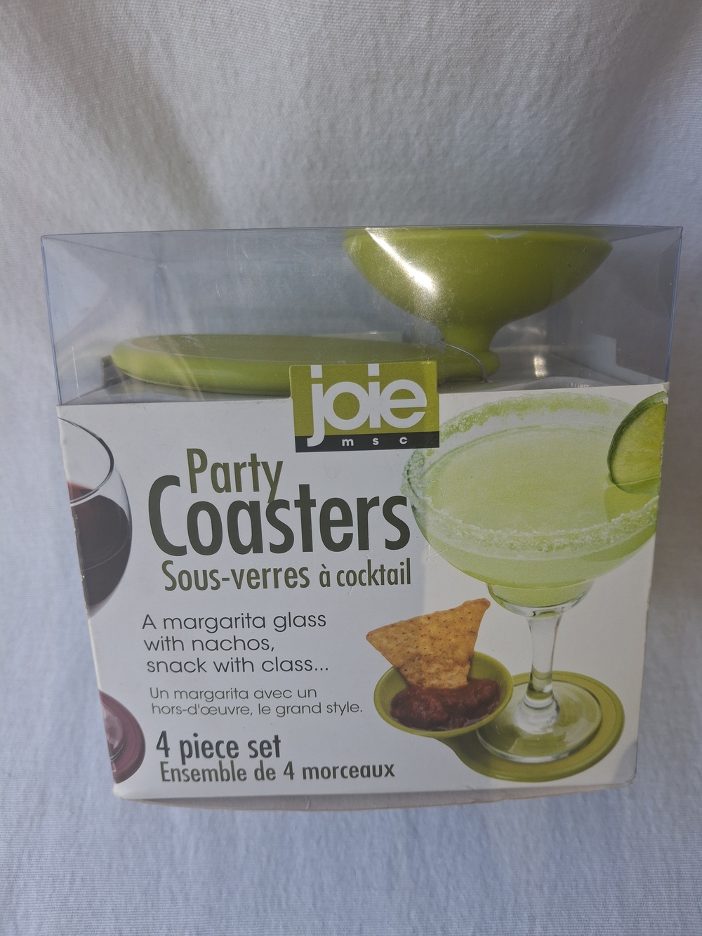 Joie Assorted Colors Party Coasters - 4 Piece Set